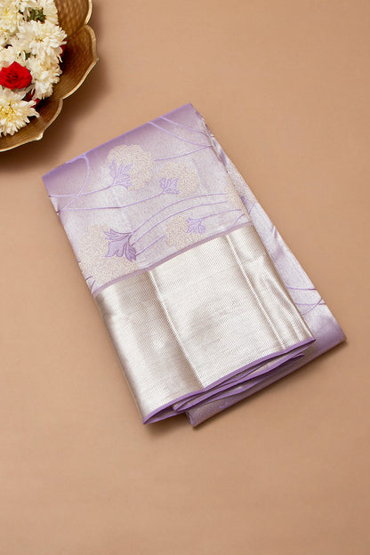 Taranga Kanchi Silk Tissue Jaal Lavender Saree