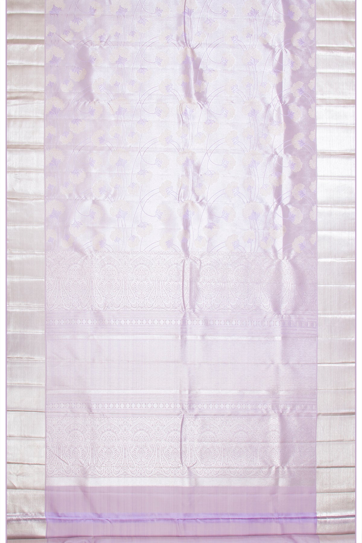 Taranga Kanchi Silk Tissue Jaal Lavender Saree