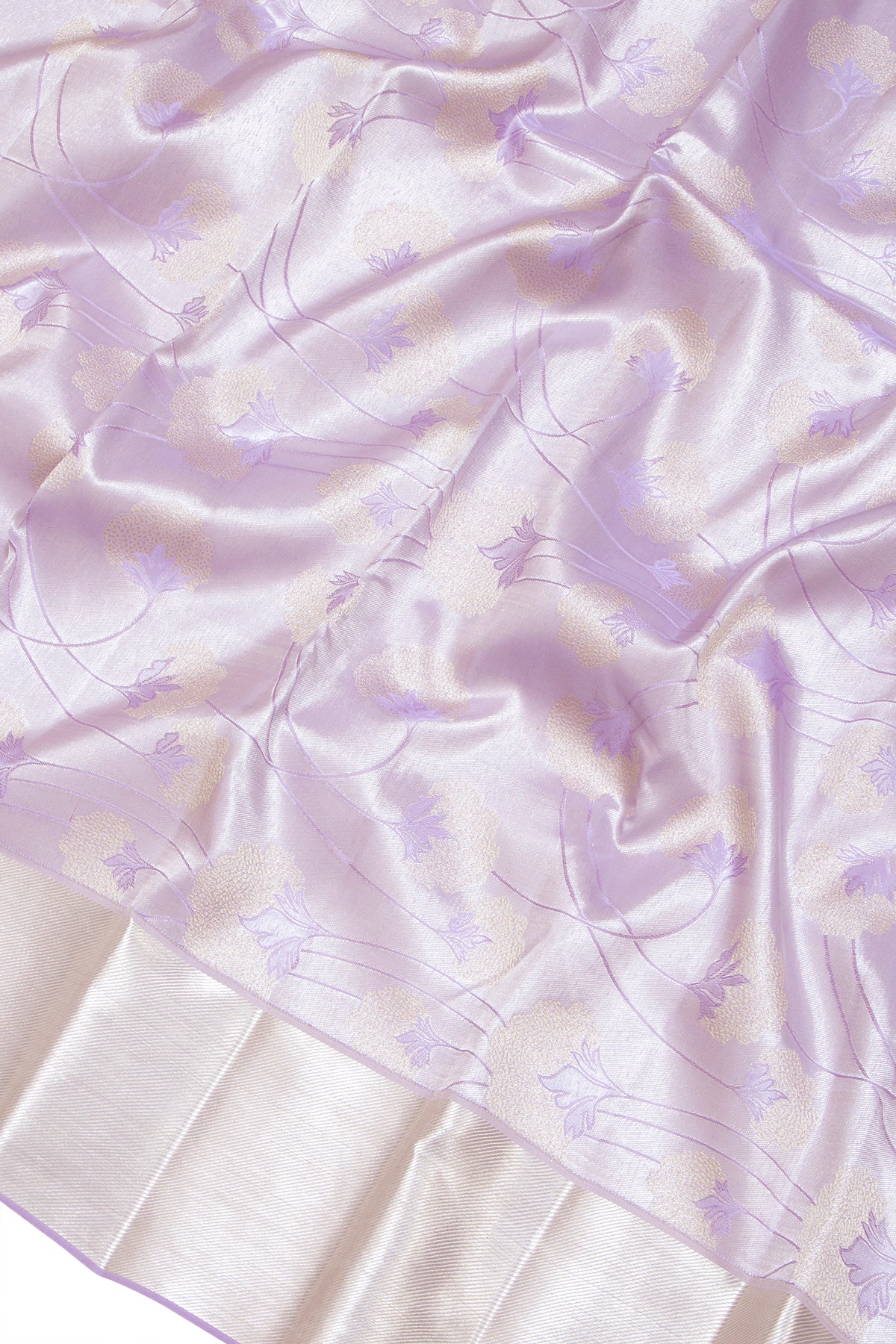 Taranga Kanchi Silk Tissue Jaal Lavender Saree