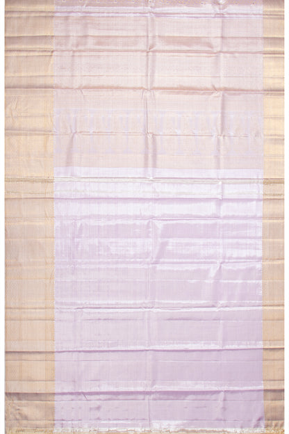 Kanchipuram Silk Tissue Brocade Lavender Saree