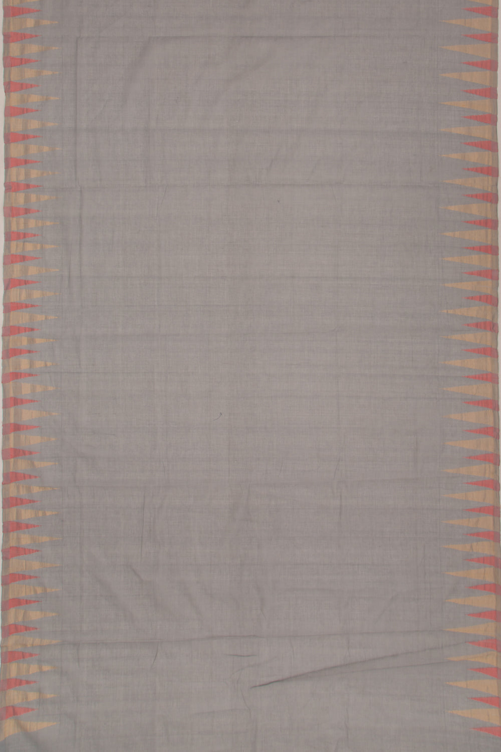 Ponduru Handspun Cotton Plain Grey Saree