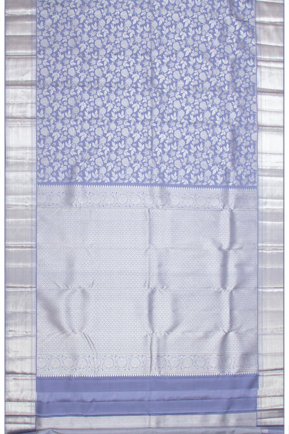 Kanchipuram Silk Brocade Pastel Blue Saree