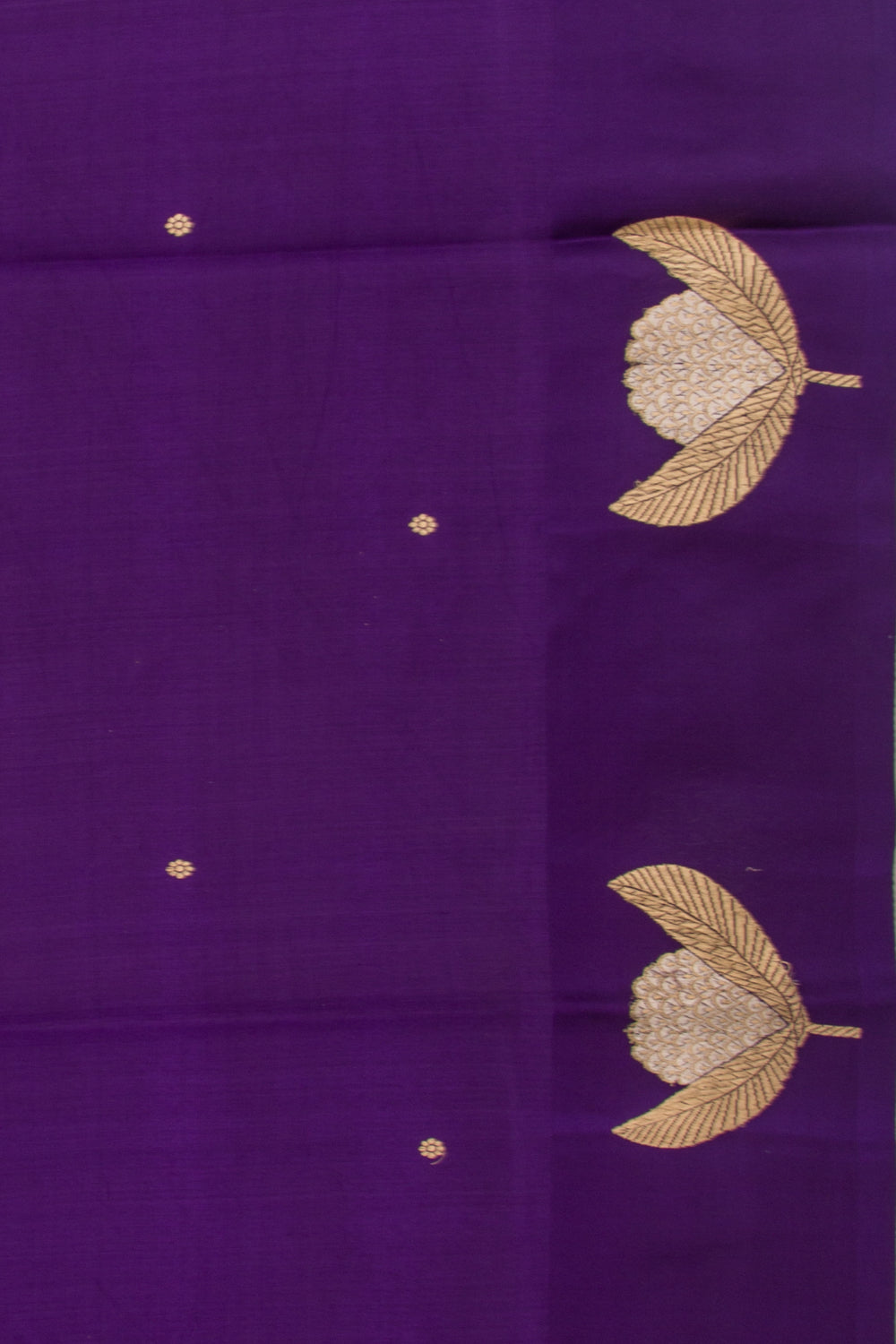 Banarasi Katan Silk Butta Violet Saree