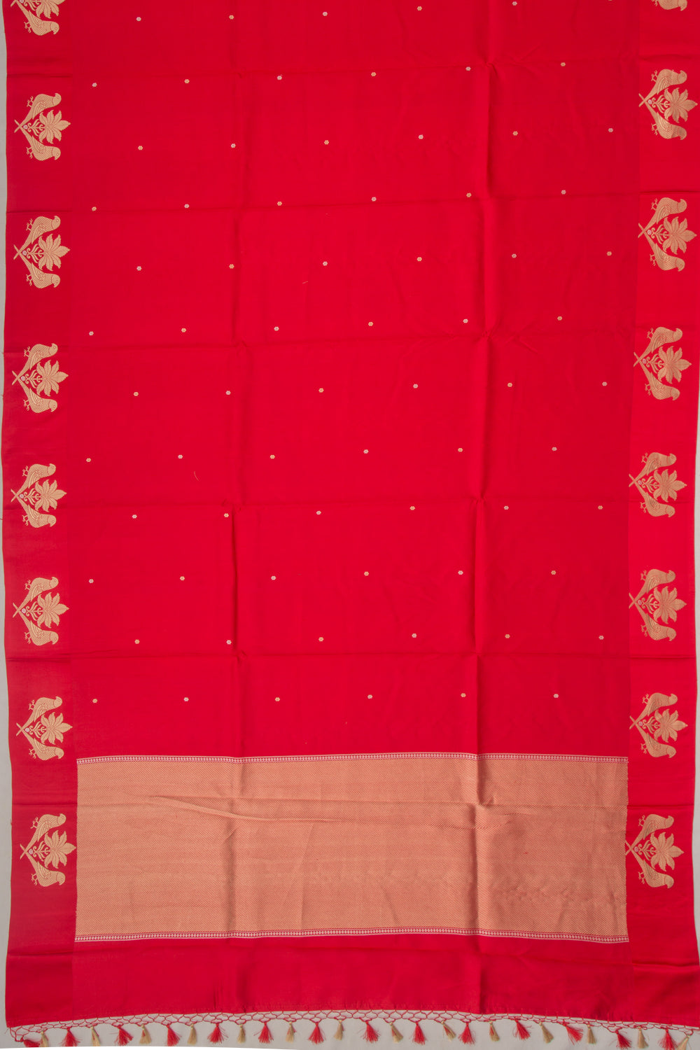 Banarasi Katan Silk Butta Red Saree