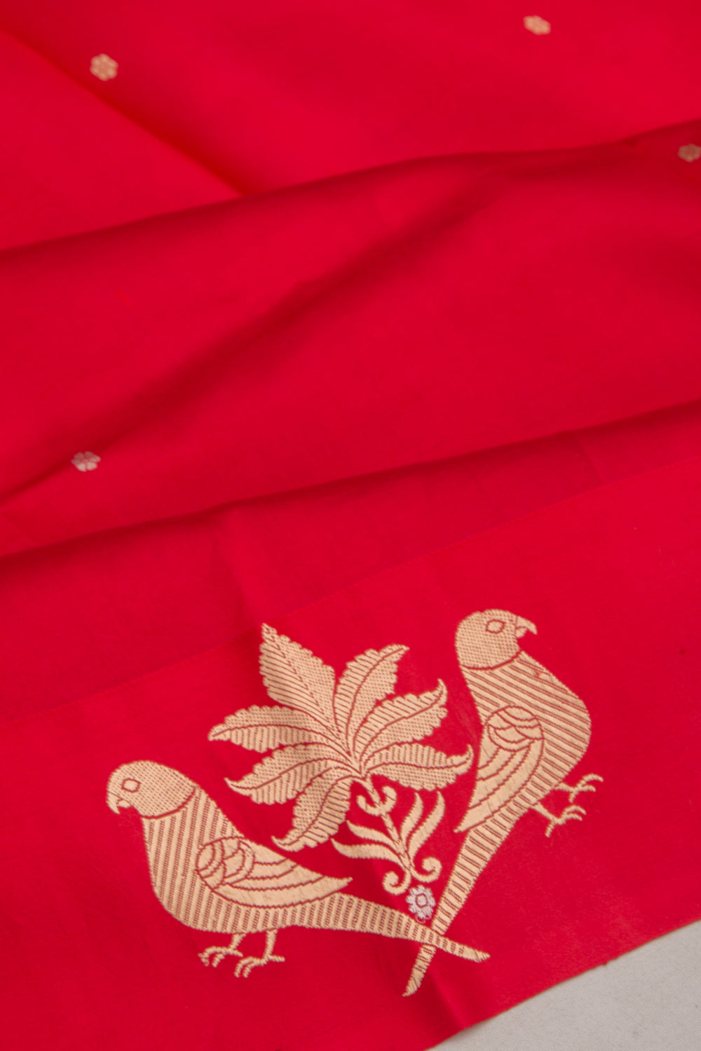 Banarasi Katan Silk Butta Red Saree