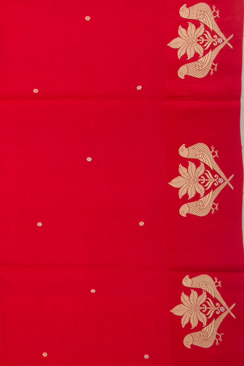 Banarasi Katan Silk Butta Red Saree