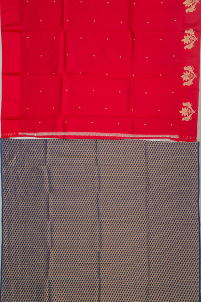 Banarasi Katan Silk Butta Red Saree