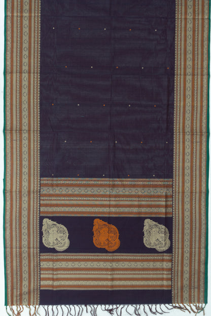 Chettinad Cotton Butta Purple Saree