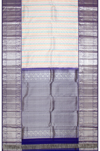 Kanchipuram Silk Brocade Multicolur Saree