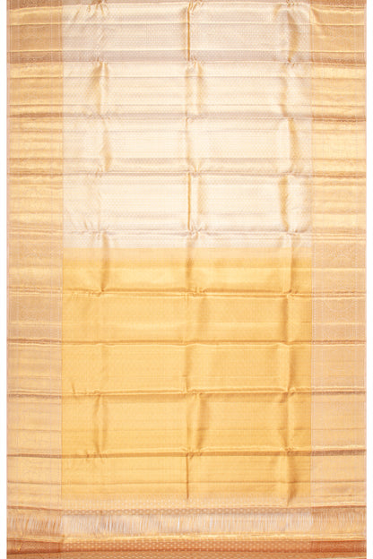 Kanchipuram Silk Tissue Brocade Gold Saree