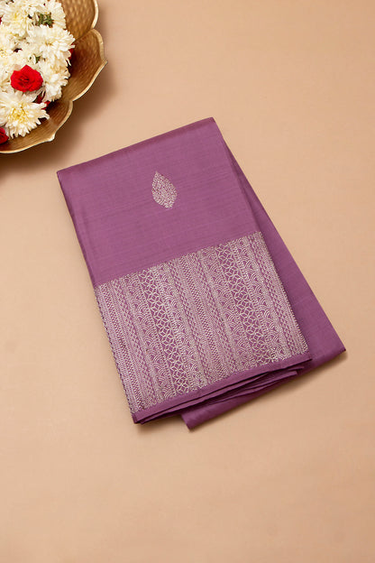 Kanchipuram Silk Butta Lilac Saree