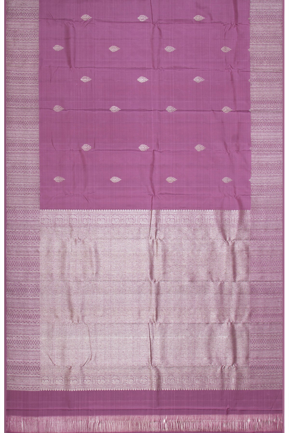 Kanchipuram Silk Butta Lilac Saree