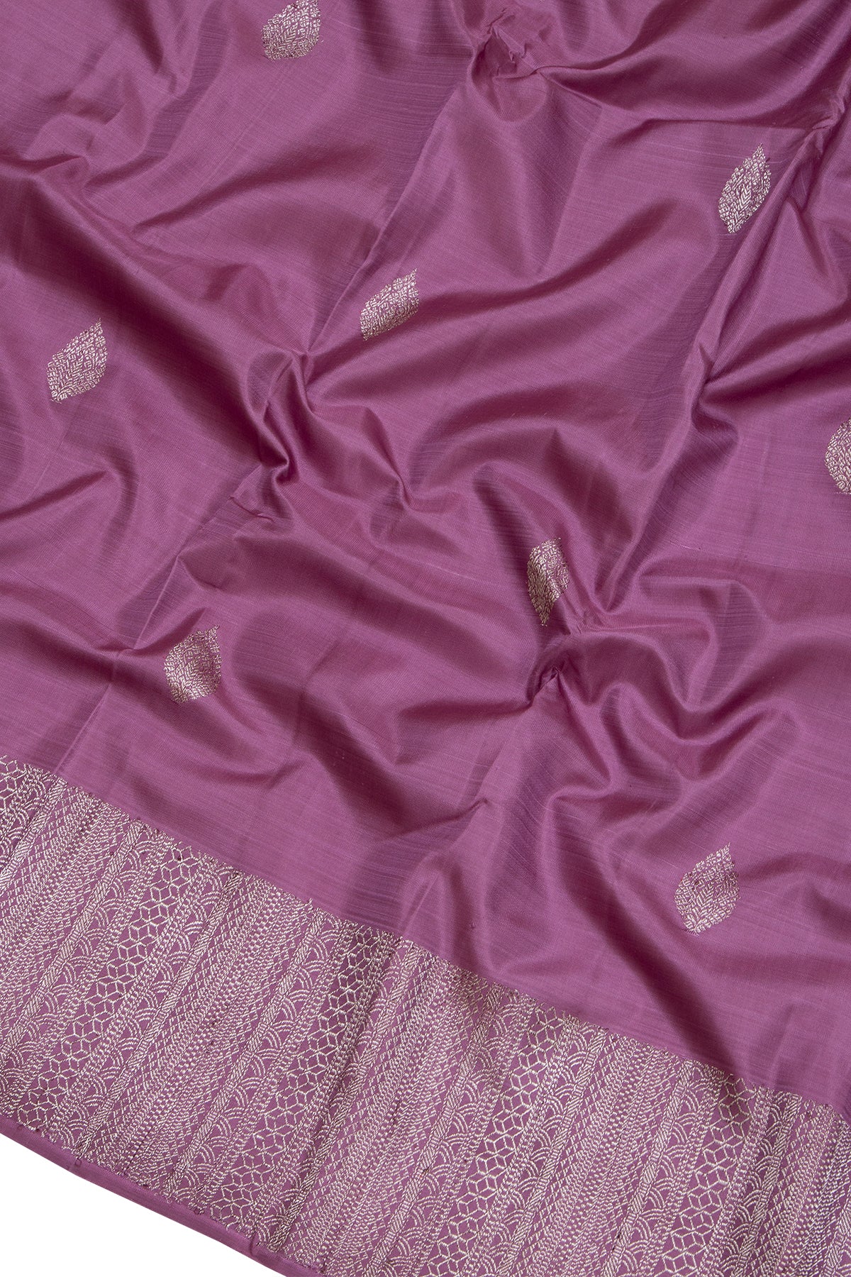 Kanchipuram Silk Butta Lilac Saree