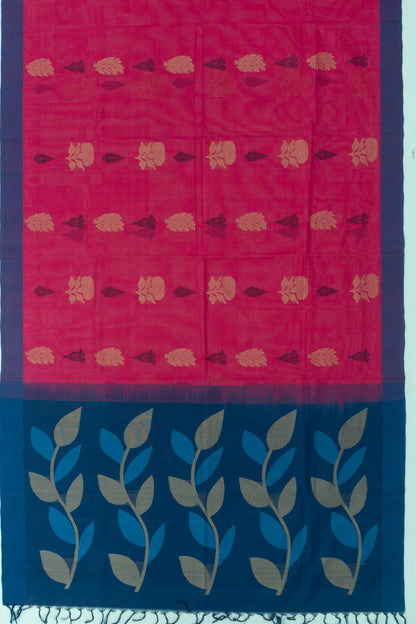 Chettinad Cotton Butta Rani Pink Saree