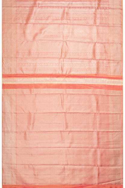 Taranga Kanchi Silk Tissue Brocade Orange Saree