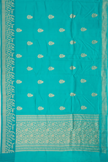 Banarasi Katan Silk Butta Blue Saree