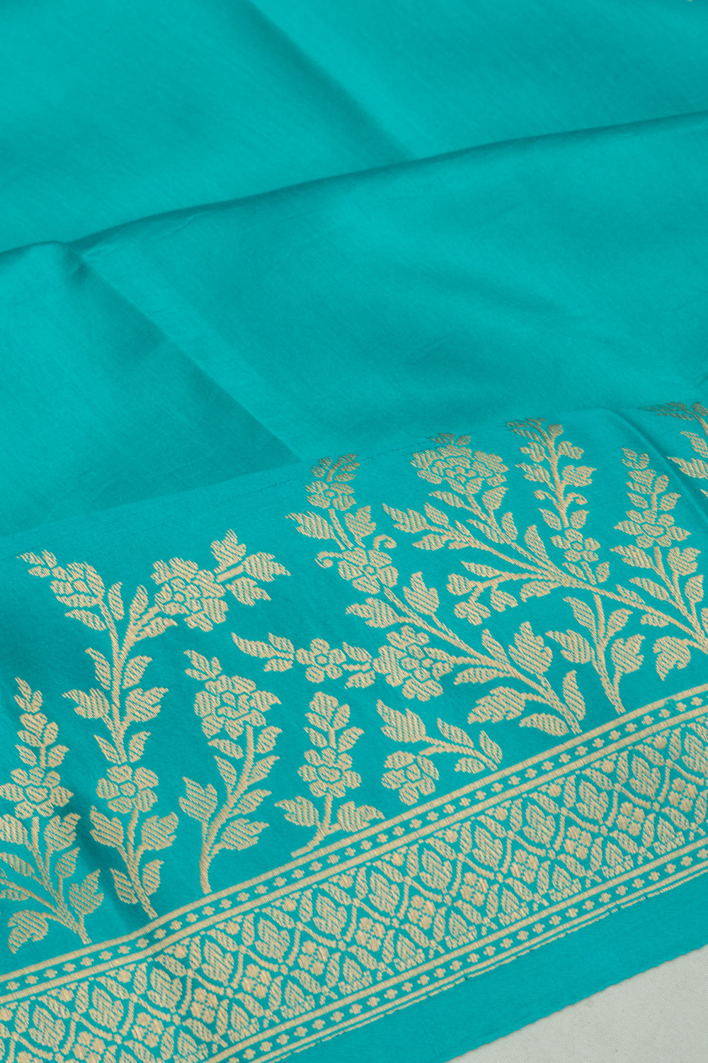 Banarasi Katan Silk Butta Blue Saree