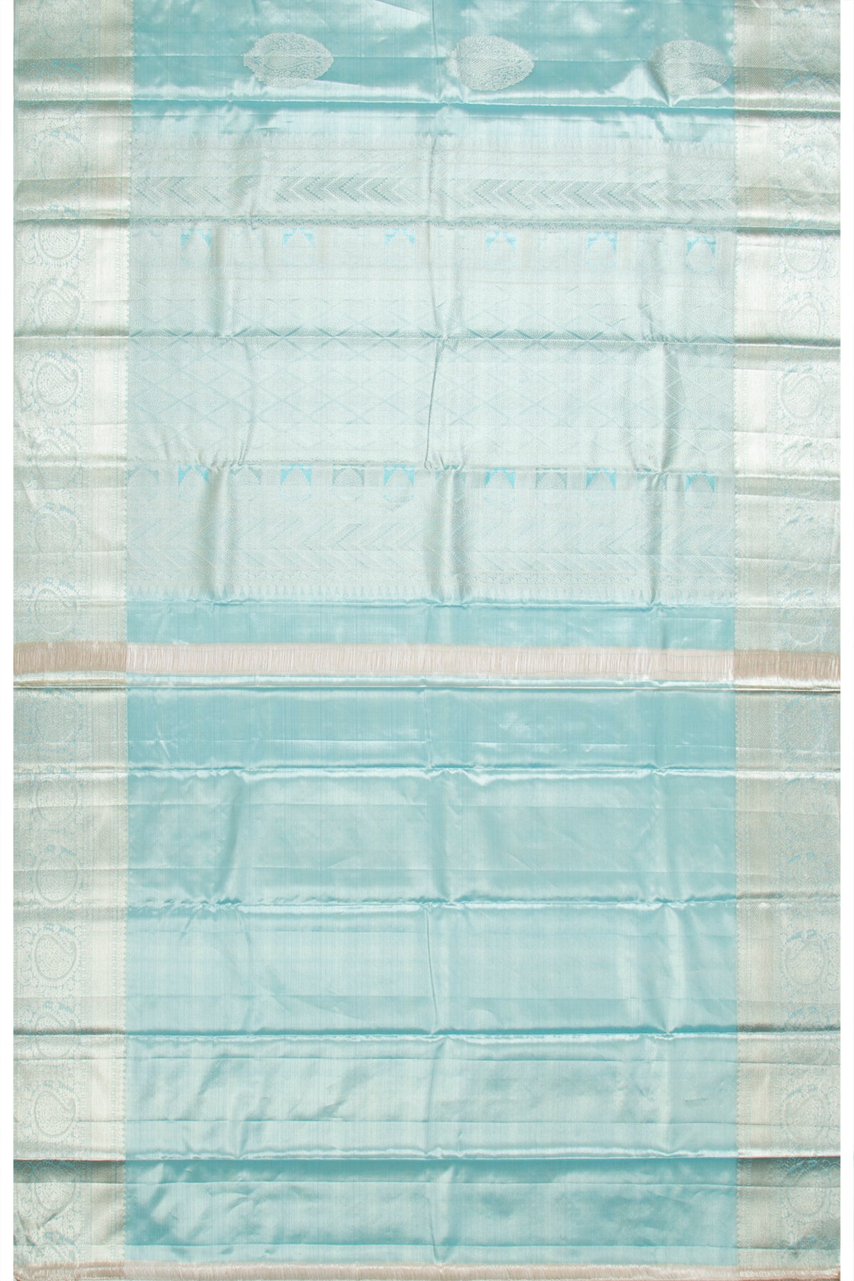 Taranga Kanchi Silk Tissue Butta Sky Blue Saree