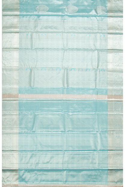 Taranga Kanchi Silk Tissue Butta Sky Blue Saree
