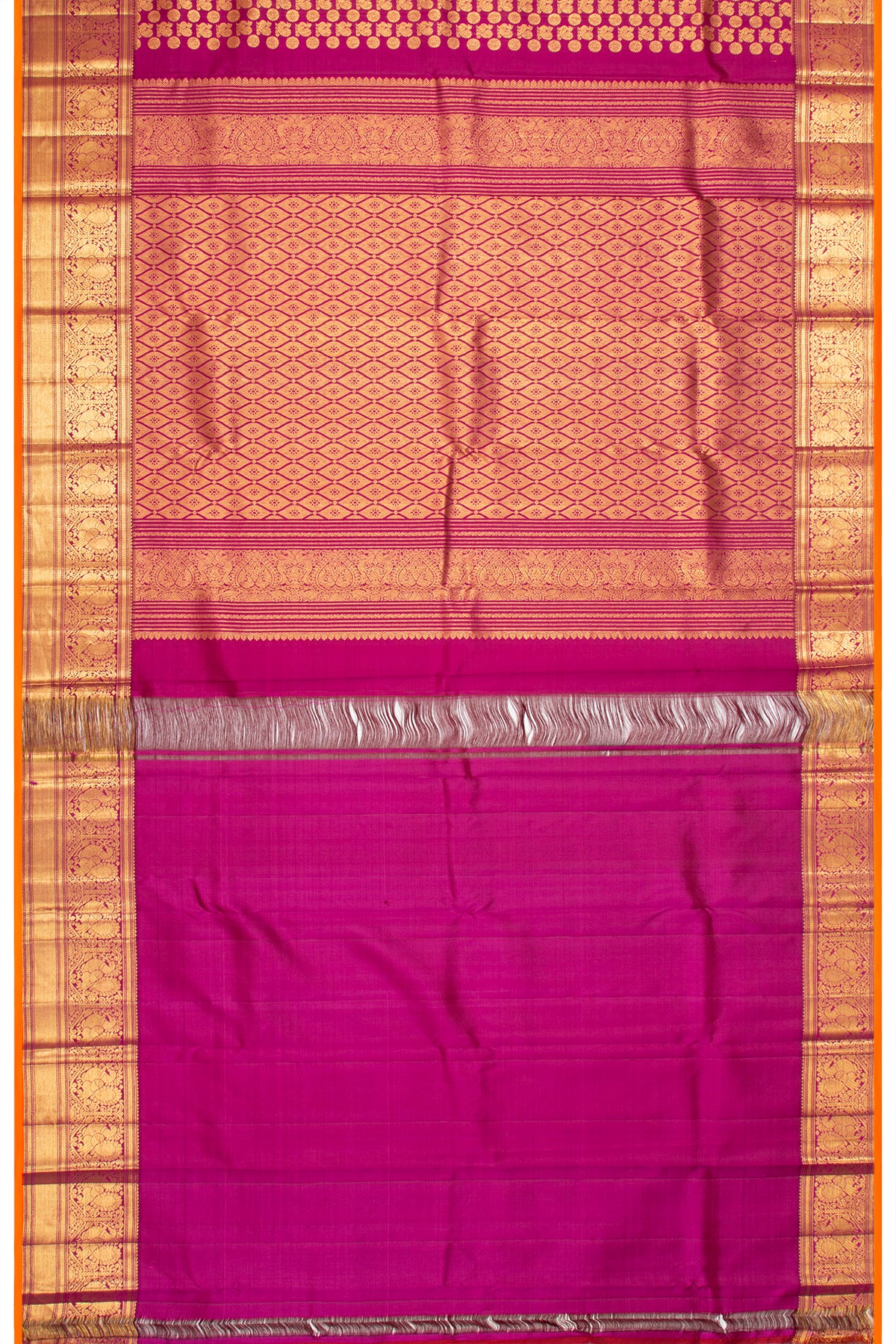 Kanchipuram Silk Brocade Purple Saree