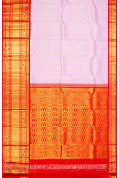 Kanchipuram Silk Brocade Lavender Saree