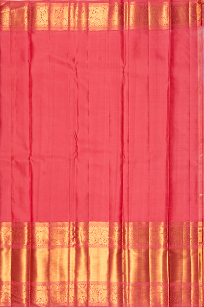 Kanchipuram Silk Brocade Lavender Saree
