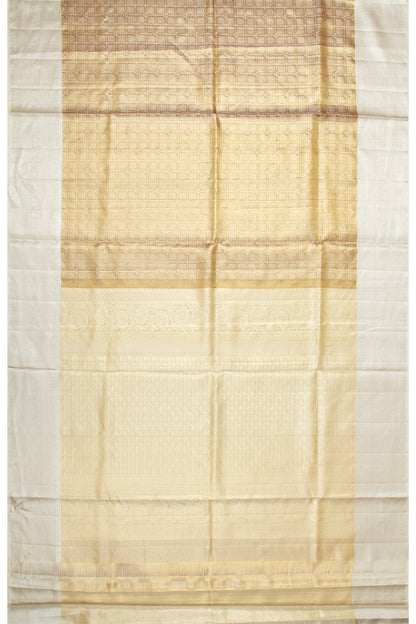 Taranga Kanchi Silk Tissue Brocade Gold Saree
