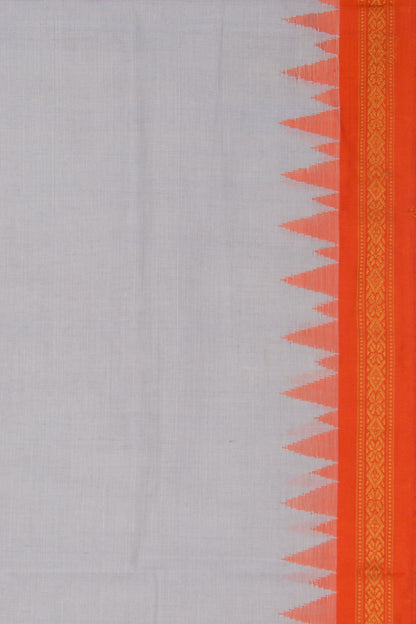 Ponduru Handspun Cotton Plain Pastel Blue Saree
