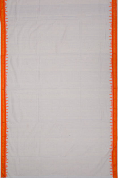 Ponduru Handspun Cotton Plain Pastel Blue Saree