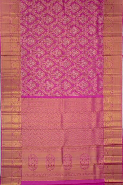Taranga Kanchi Silk Brocade Pink Saree