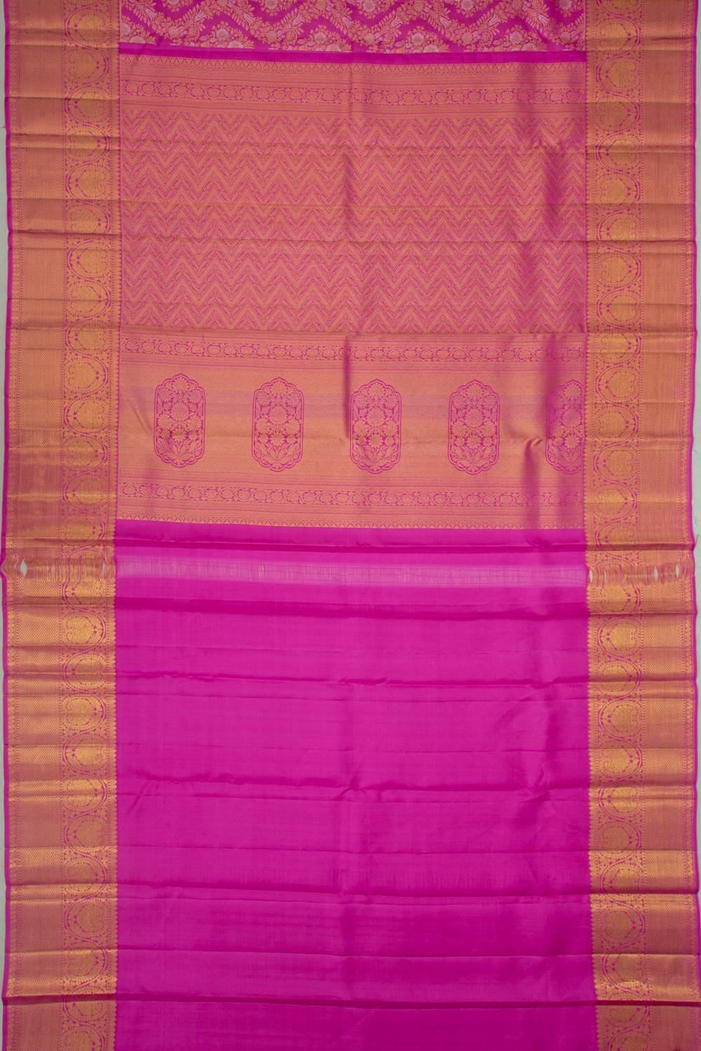Taranga Kanchi Silk Brocade Pink Saree
