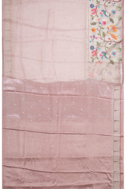 Organza Tissue Butta Lavender Saree