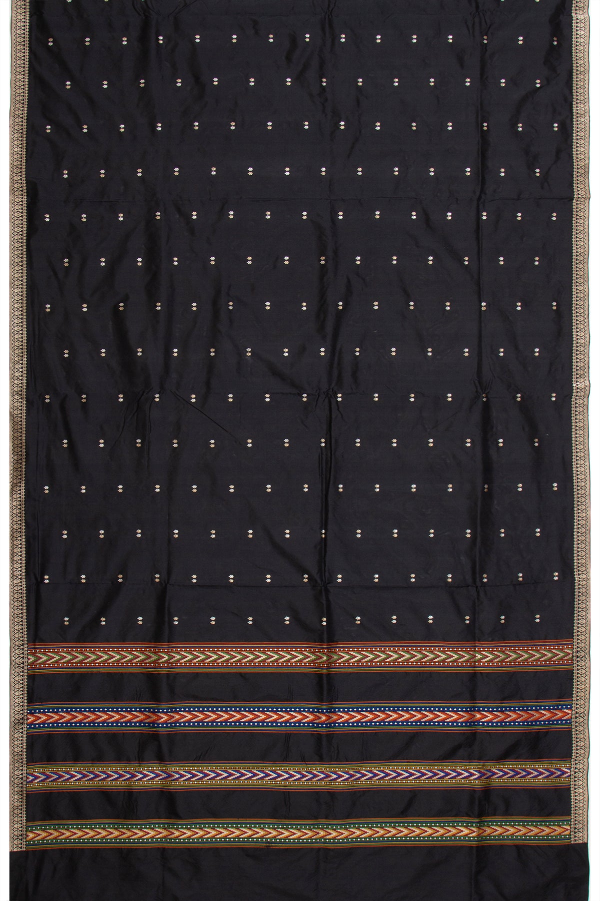 Banarasi Katan Silk Butta Black Saree