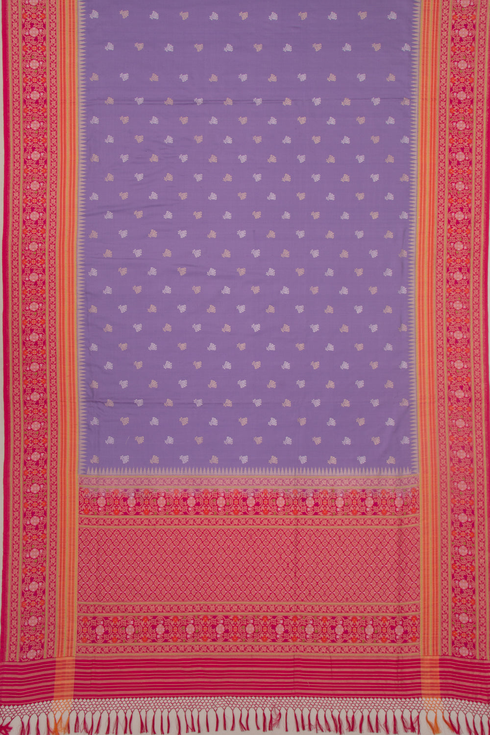 Banarasi Silk Butta Lavender Saree