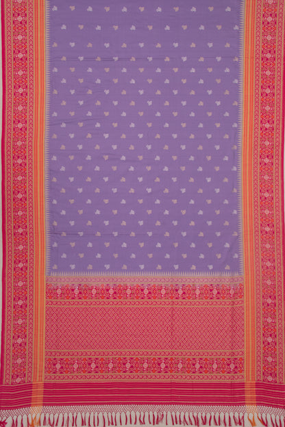Banarasi Silk Butta Lavender Saree
