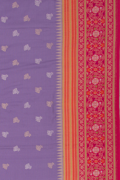 Banarasi Silk Butta Lavender Saree