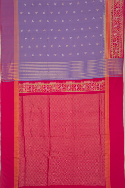 Banarasi Silk Butta Lavender Saree