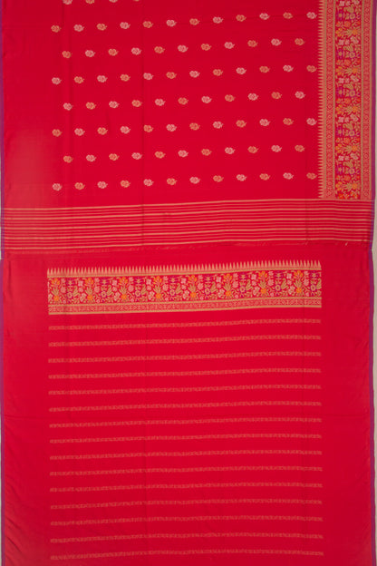 Banarasi Silk Butta Red Saree