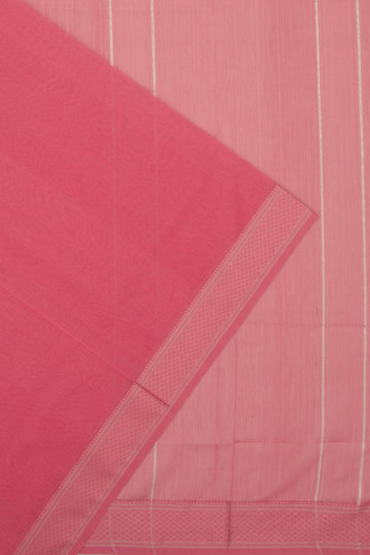 Maheswari Cotton Plain Pink Saree