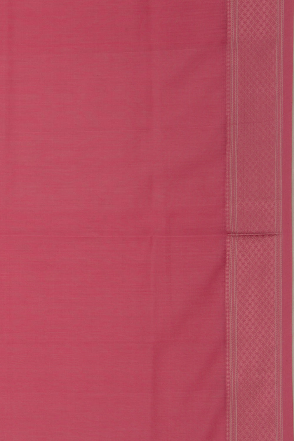 Maheswari Cotton Plain Pink Saree