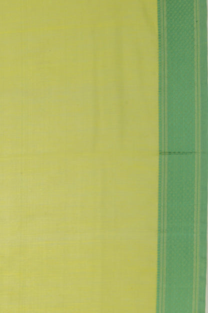 Maheswari Cotton Plain Pastel Green Saree