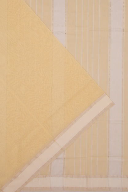 Maheswari Cotton Plain Yellow Saree