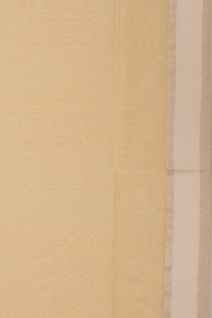 Maheswari Cotton Plain Yellow Saree