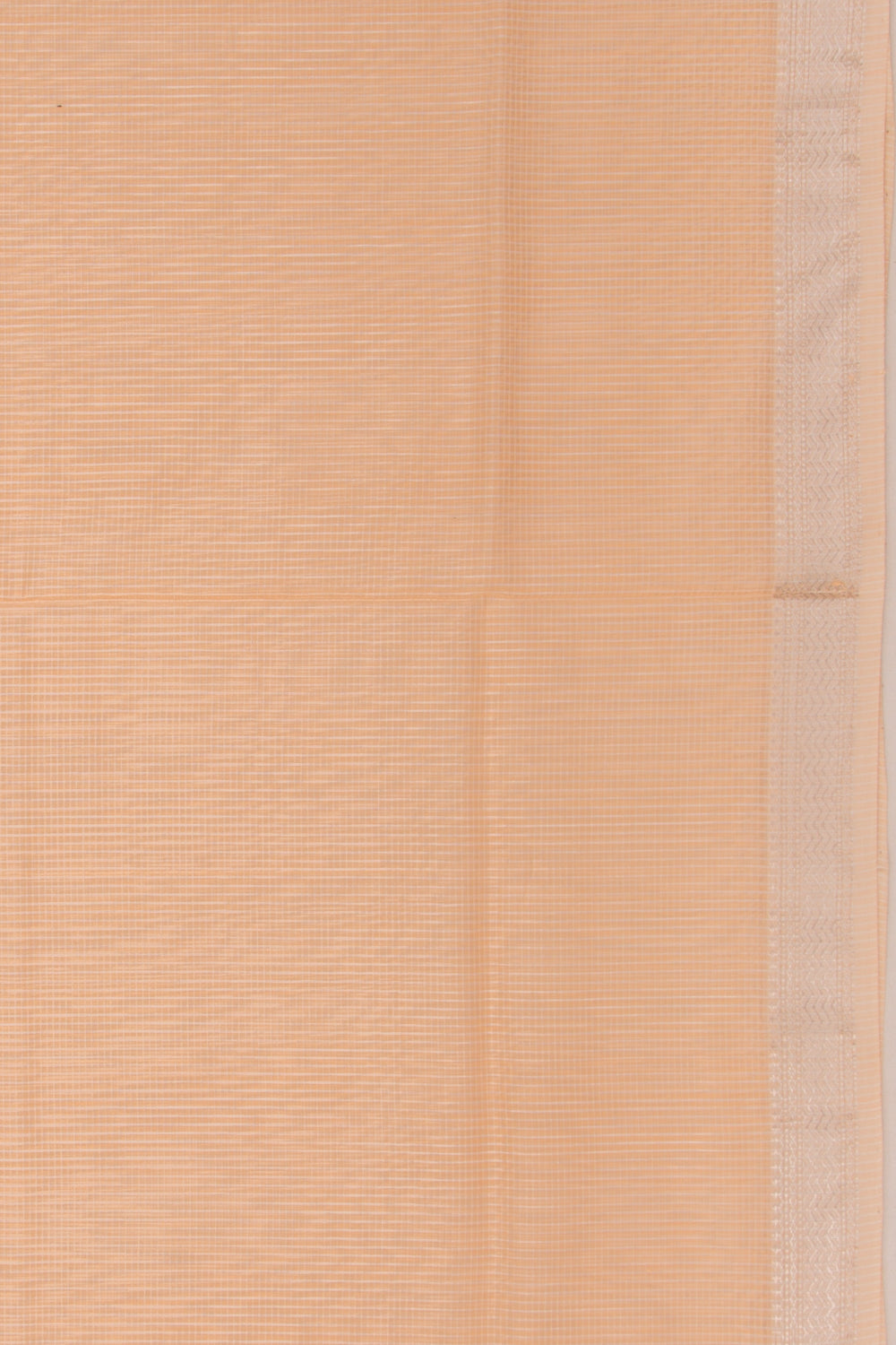 Maheswari Cotton Checks Peach Saree