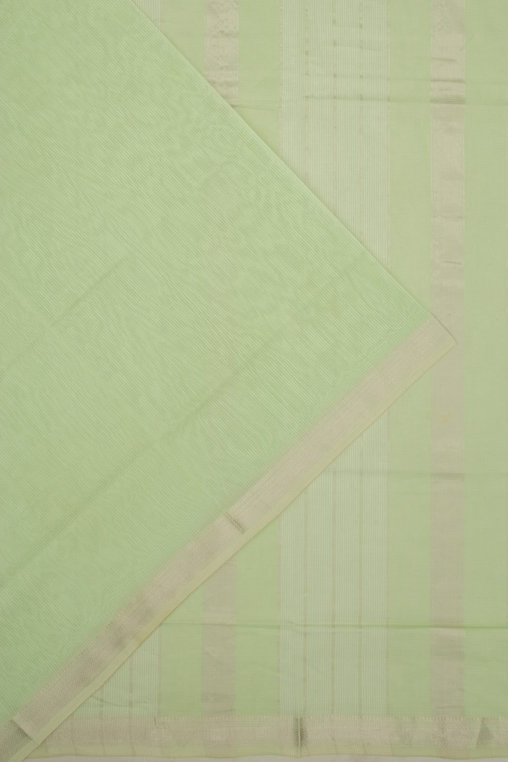 Maheswari Cotton Checks Pista Green Saree