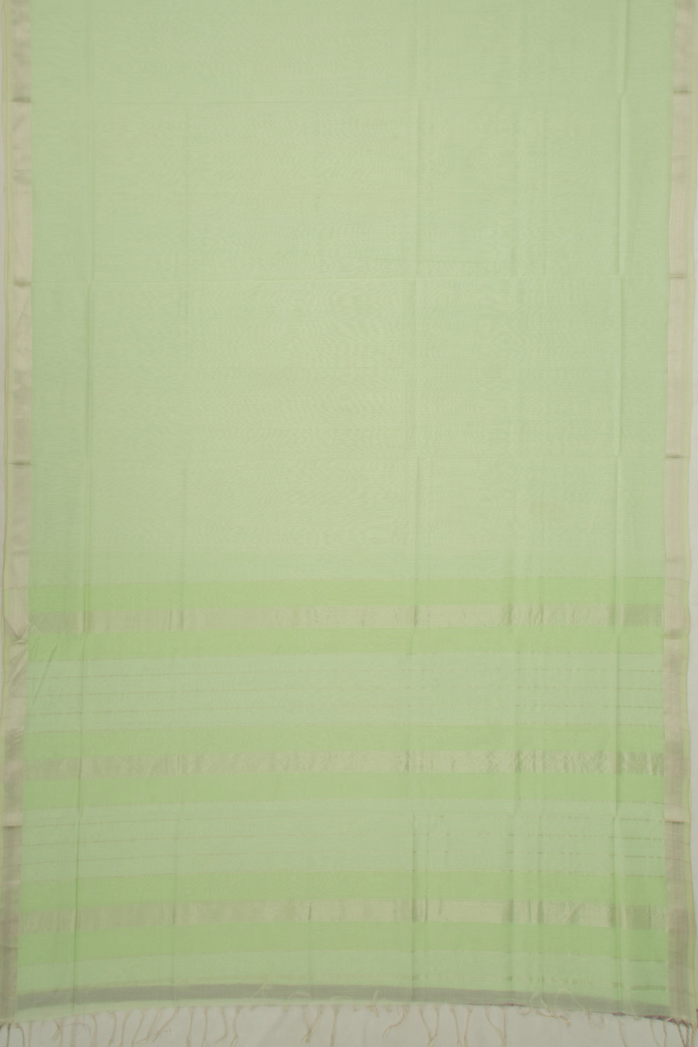 Maheswari Cotton Checks Pista Green Saree