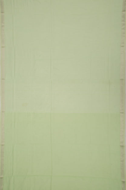 Maheswari Cotton Checks Pista Green Saree