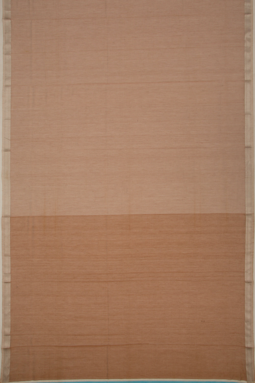 Maheswari Cotton Plain Brown Saree