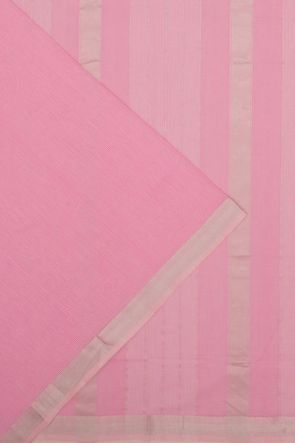 Maheswari Cotton Checks Pastel Pink Saree