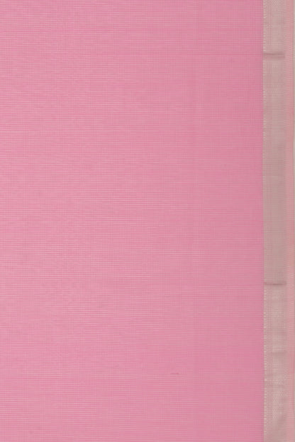 Maheswari Cotton Checks Pastel Pink Saree